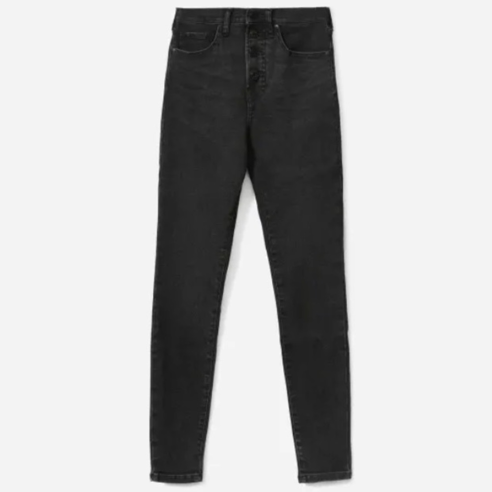 Everlane Stretch High Rise Skinny Button Fly - Picture 3 of 7
